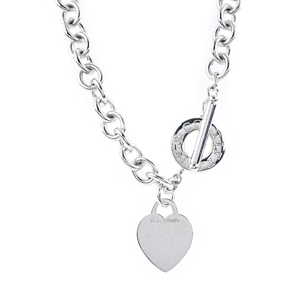 Authenticated Tiffany & Co. Return To Tiffany Silver Toggle Heart Tag Necklace - Picture 6 of 11